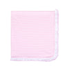 Mini Stripes Ruffle Receiving Blanket - Pink - Magnolia BabyReceiving Blanket