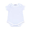 Mini Stripes Short Sleeve Bodysuit - Blue - Magnolia BabyBodysuit