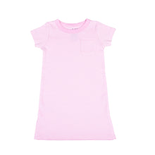  Mini Stripes Short Sleeve Nightdress - Pink - Magnolia BabyNightdress