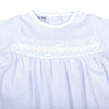 Mini Stripes Smocked Footie - Blue - Magnolia BabyFootie