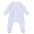 Mini Stripes Smocked Footie - Light Blue - Magnolia BabyFootie