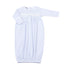 Mini Stripes Smocked Gathered Gown - Blue - Magnolia BabyGown