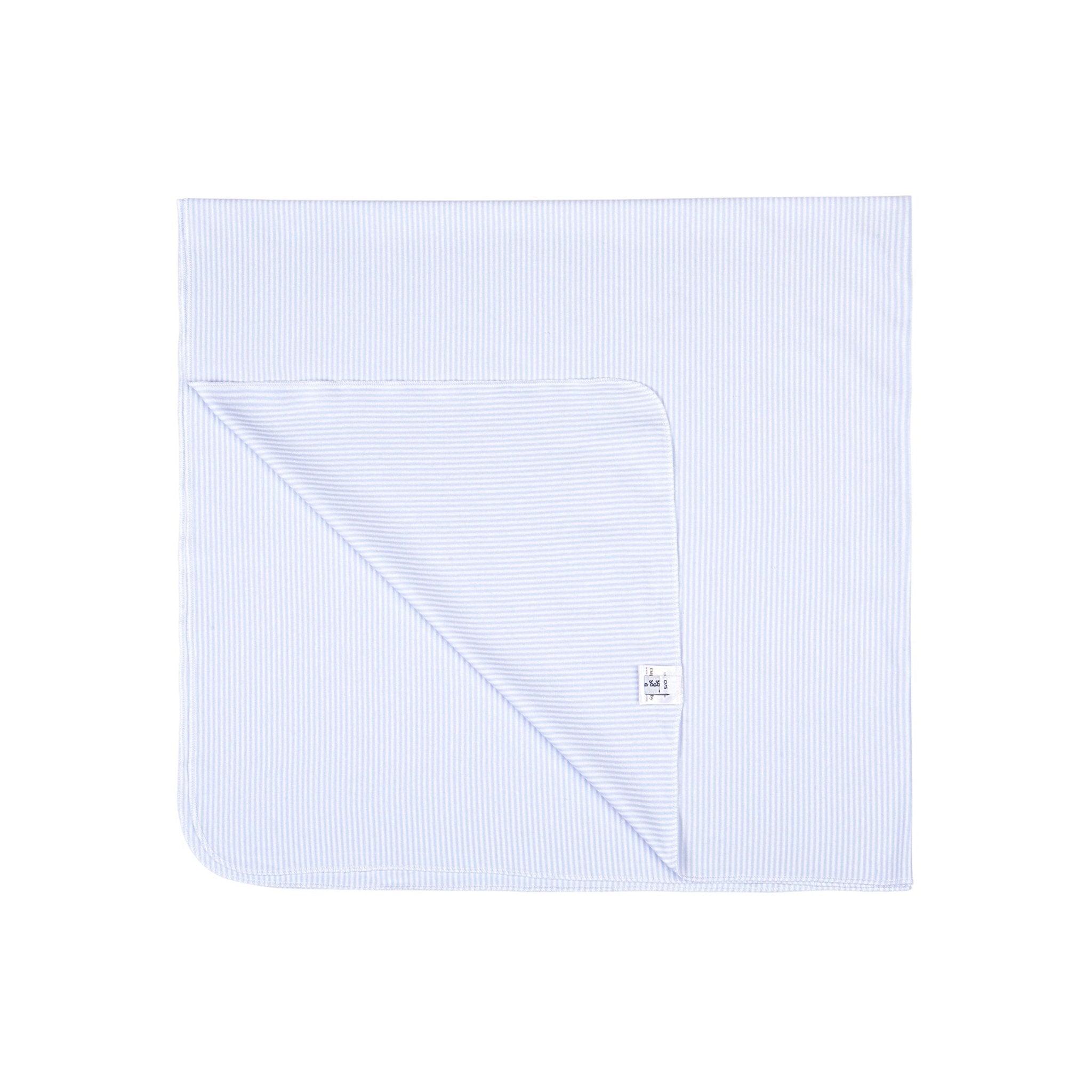Mini Stripes Swaddle Blanket - Blue - Magnolia BabySwaddle Blanket