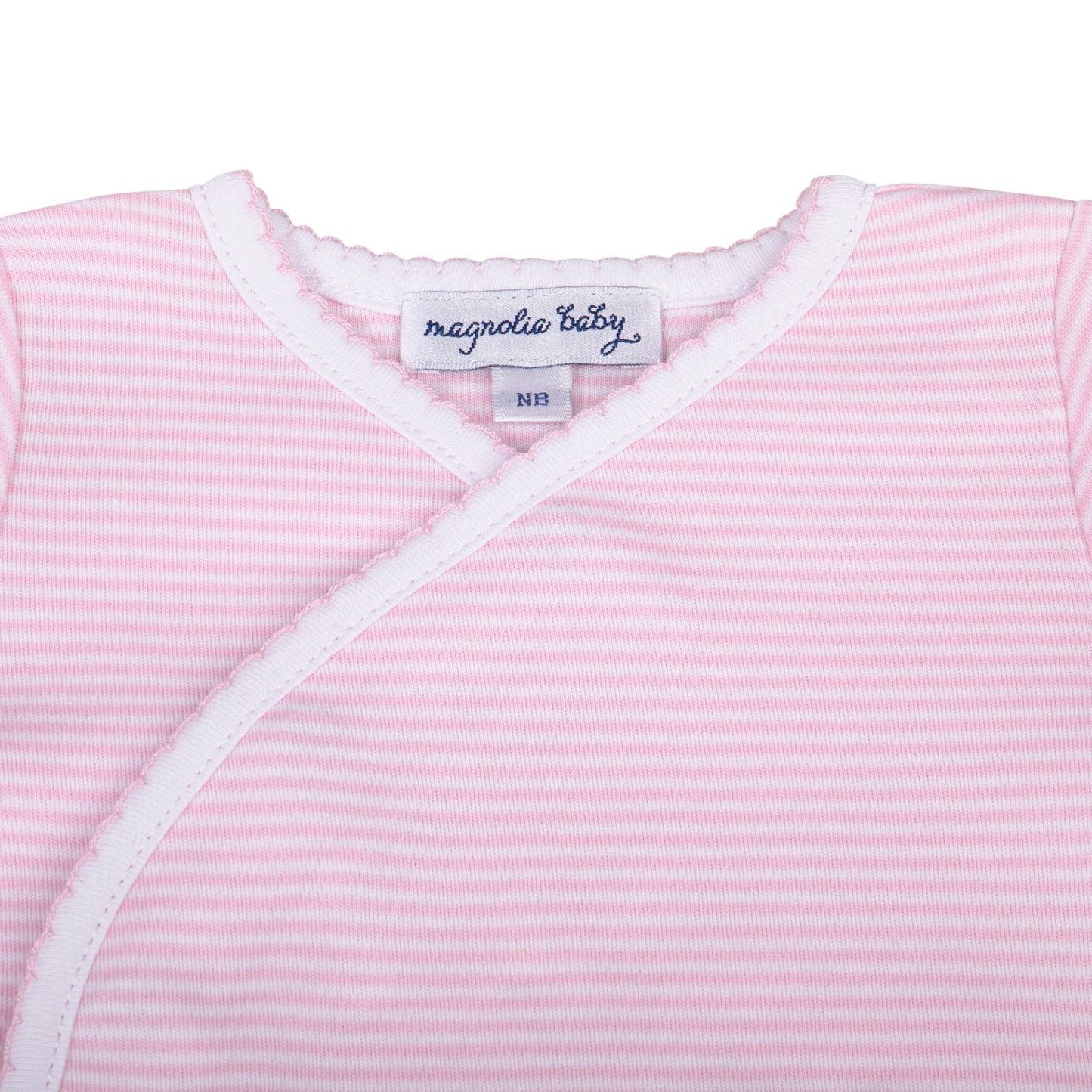 Mini Stripes X - Tee Footed Pant Set - Pink - Magnolia Baby2pc Pant Set