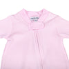 Mini Stripes Zip Footie - Pink - Magnolia BabyFootie