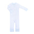 Mini Stripes Zip Pajamas - Blue - Magnolia BabyZipper Pajamas