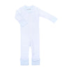 Mini Stripes Zip Pajamas - Blue - Magnolia BabyZipper Pajamas