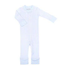  Mini Stripes Zip Pajamas - Blue - Magnolia BabyZipper Pajamas