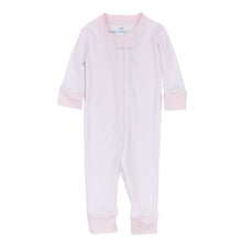  Mini Stripes Zip Pajamas - Pink - Magnolia BabyZipper Pajamas