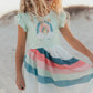 Mint Rainbow Hi Lo Dress - Magnolia BabyDress