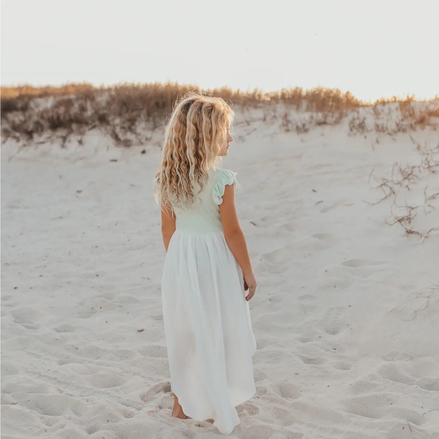 Mint Rainbow Hi Lo Dress - Magnolia BabyDress