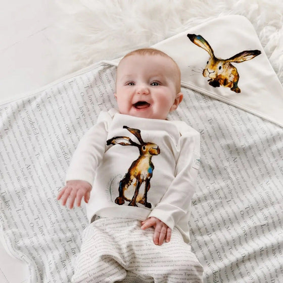 Molly Hare Hooded Baby Blanket - Magnolia BabyReceiving Blanket