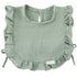 Muslin Cotton Ruffle Baby Bib - Sage - Magnolia BabyBib