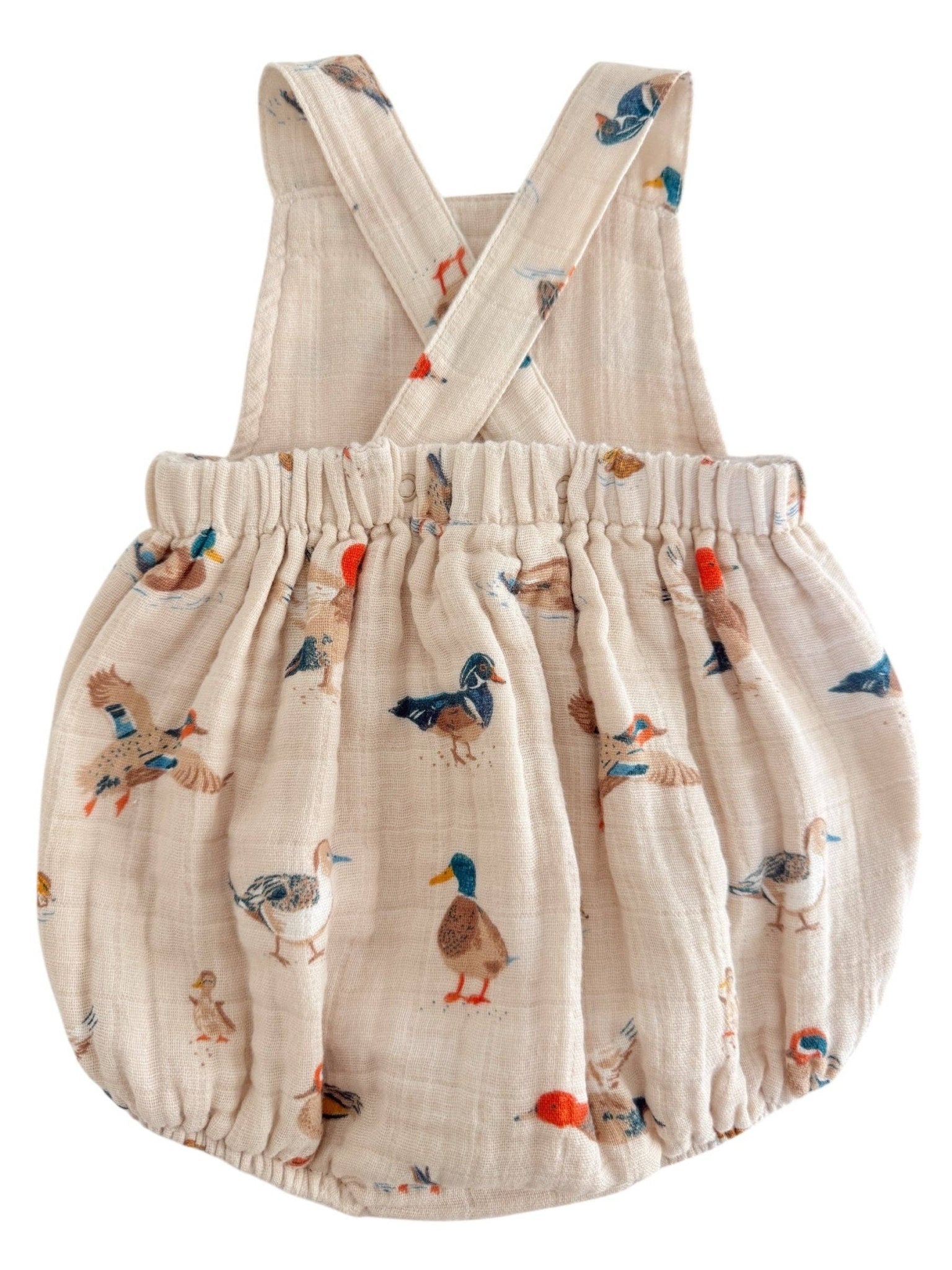 Muslin Retro Sunsuit - Ducks - Magnolia BabyBubble
