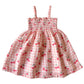 Muslin Smocked Tube Dress - Gingham Cherries - Magnolia BabyDress