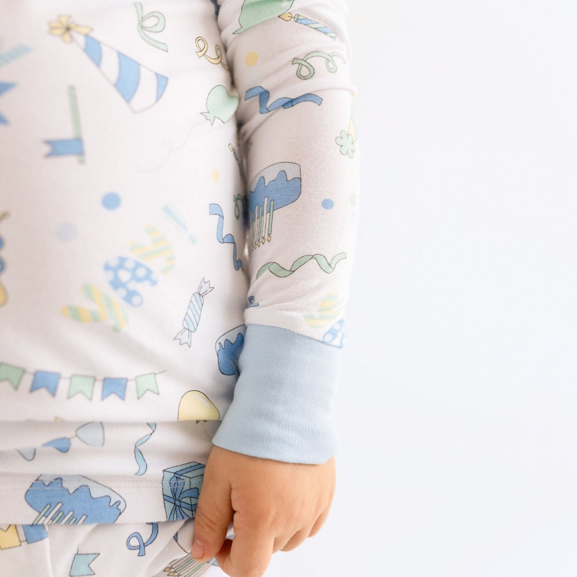 My Birthday! Blue Toddler Long Pajamas - Magnolia BabyLong Pajamas