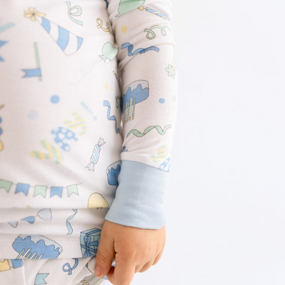 My Birthday! Blue Toddler Long Pajamas - Magnolia BabyLong Pajamas