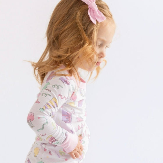 My Birthday! Pink Toddler Long Pajamas - Magnolia BabyLong Pajamas