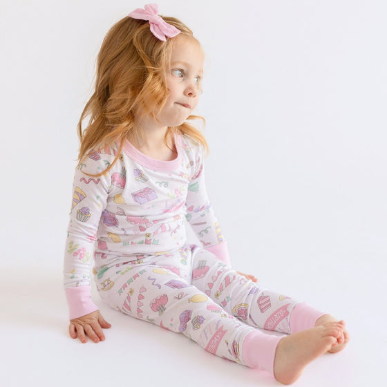 My Birthday! Pink Toddler Long Pajamas - Magnolia BabyLong Pajamas