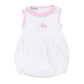 My First Sailboat Embroidered Bubble - Pink - Magnolia BabyBubble