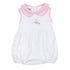 My First Sailboat Embroidered Collared Bubble - Pink - Magnolia BabyBubble
