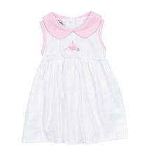  My First Sailboat Embroidered Collared Dress - Pink - Magnolia BabyDress