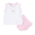 My First Sailboat Embroidered Diaper Cover Set - Pink - Magnolia BabyDiaper Cover