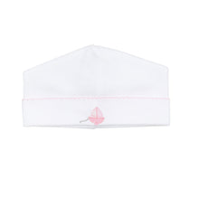  My First Sailboat Embroidered Hat - Pink - Magnolia BabyHat
