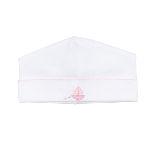 My First Sailboat Embroidered Hat - Pink - Magnolia BabyHat