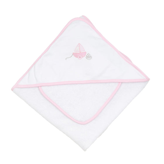 My First Sailboat Embroidered Towel Set - Pink - Magnolia BabyTowel Set