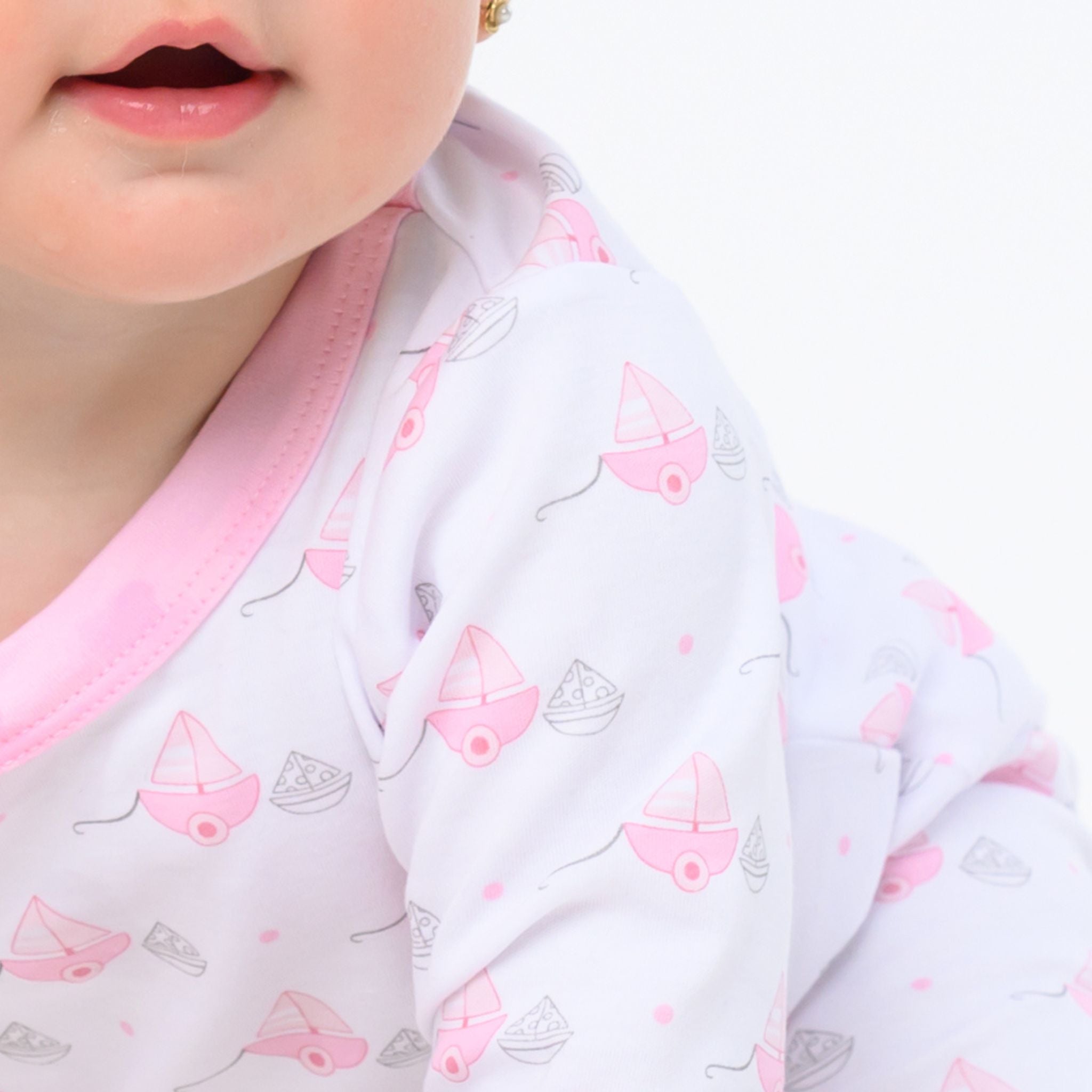 My First Sailboat Long Pajamas - Pink - Magnolia BabyLong Pajamas