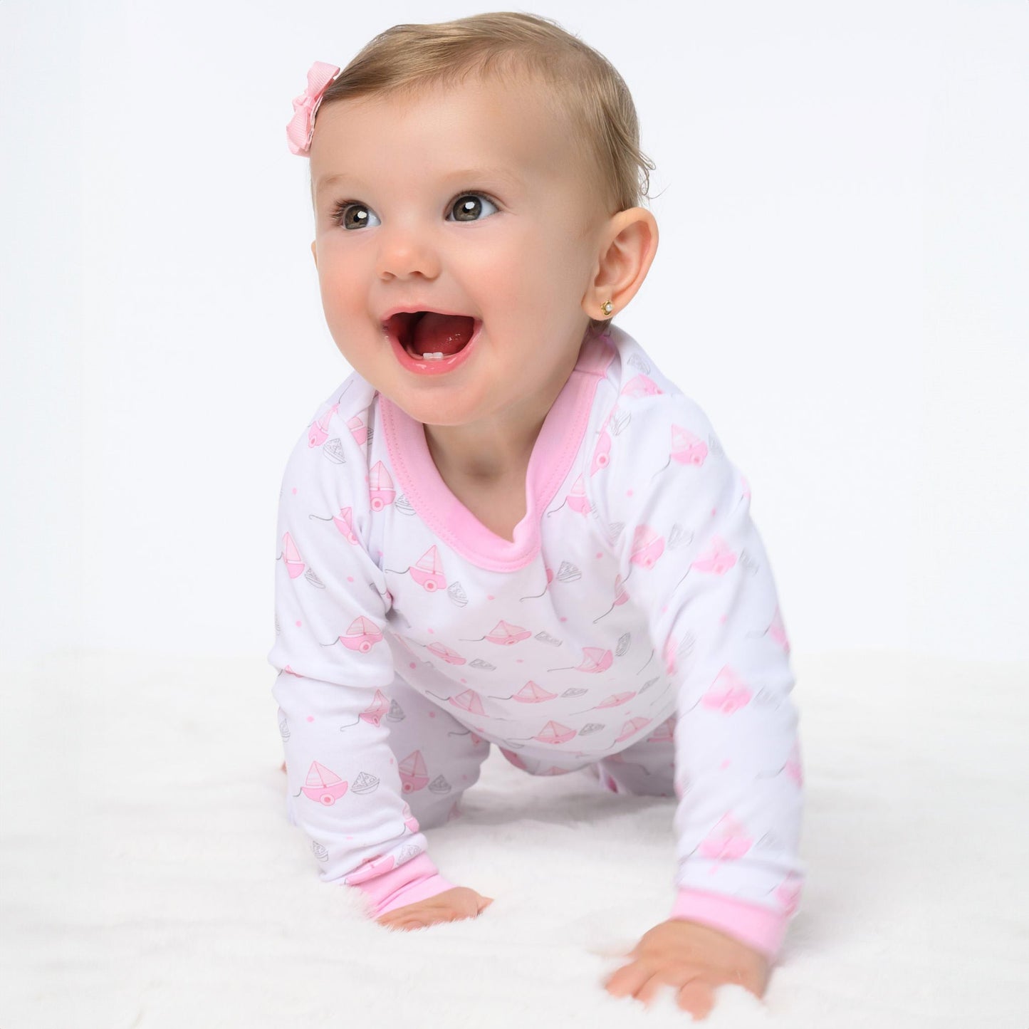 My First Sailboat Long Pajamas - Pink - Magnolia BabyLong Pajamas
