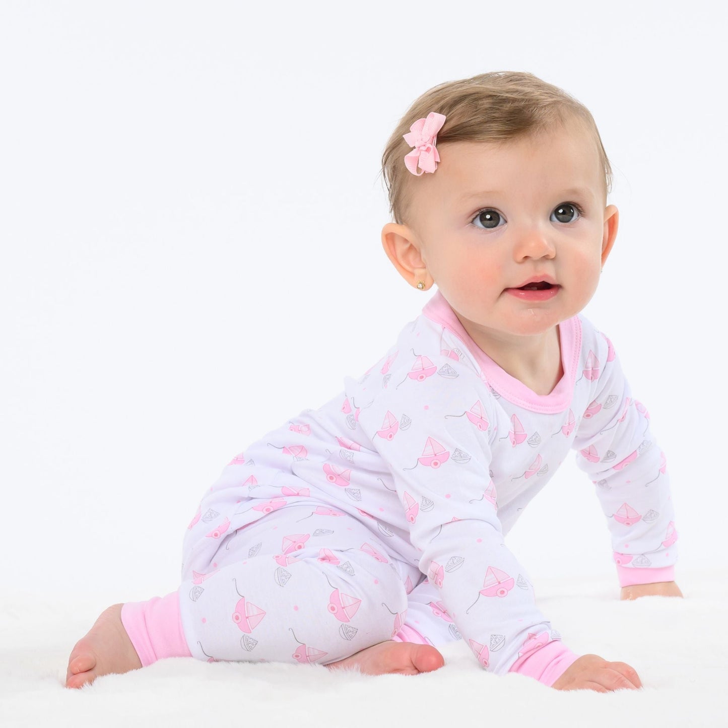 My First Sailboat Long Pajamas - Pink - Magnolia BabyLong Pajamas