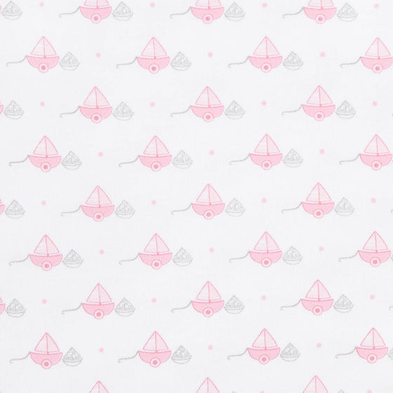 My First Sailboat Print Dress - Pink - Magnolia BabyDress