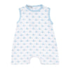 My First Sailboat Print Short Playsuit - Light Blue - Magnolia BabyShort Playsuit