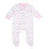 My First Sailboat Print Zip Footie - Pink - Magnolia BabyFootie