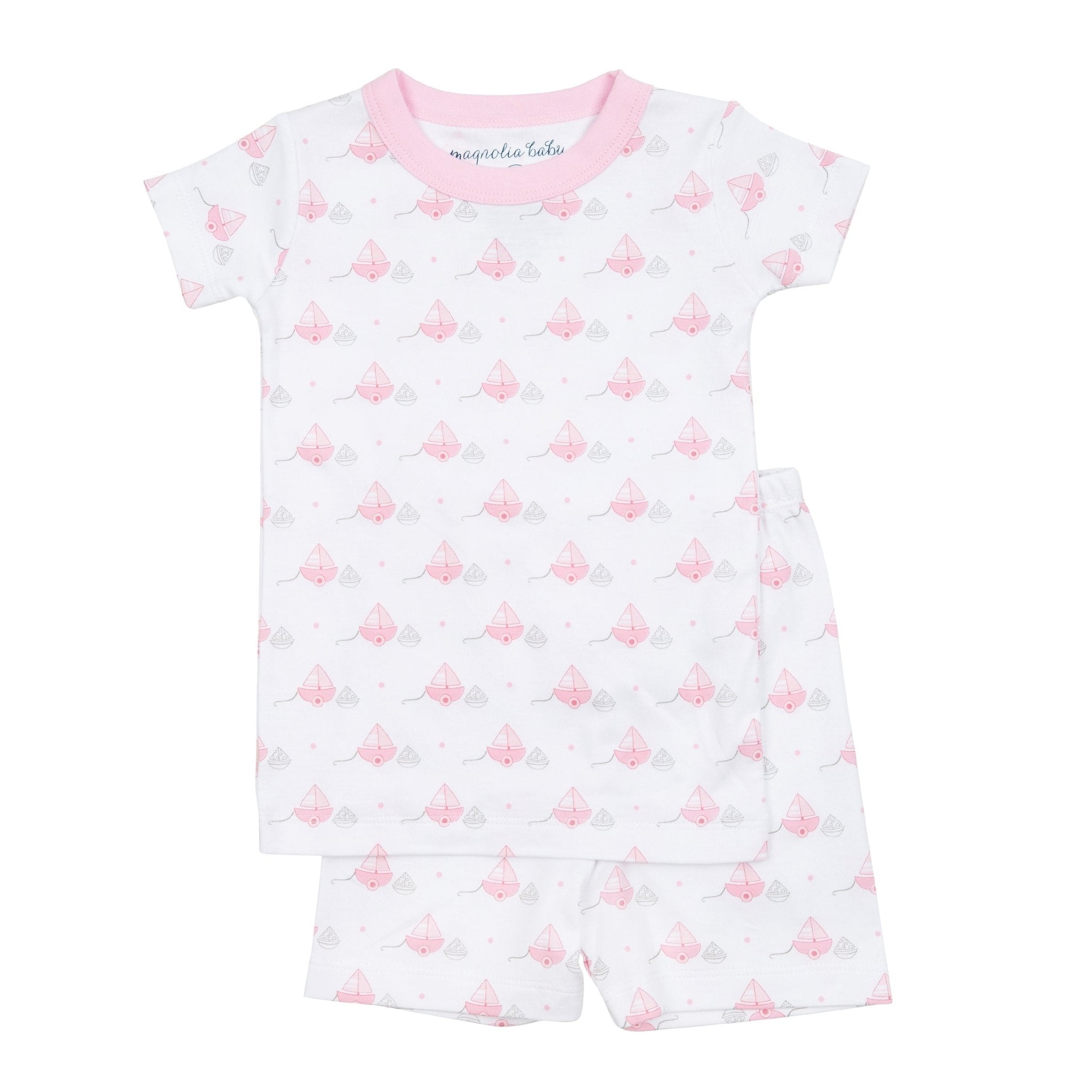 My First Sailboat Short Pajamas - Pink - Magnolia BabyShort Pajamas