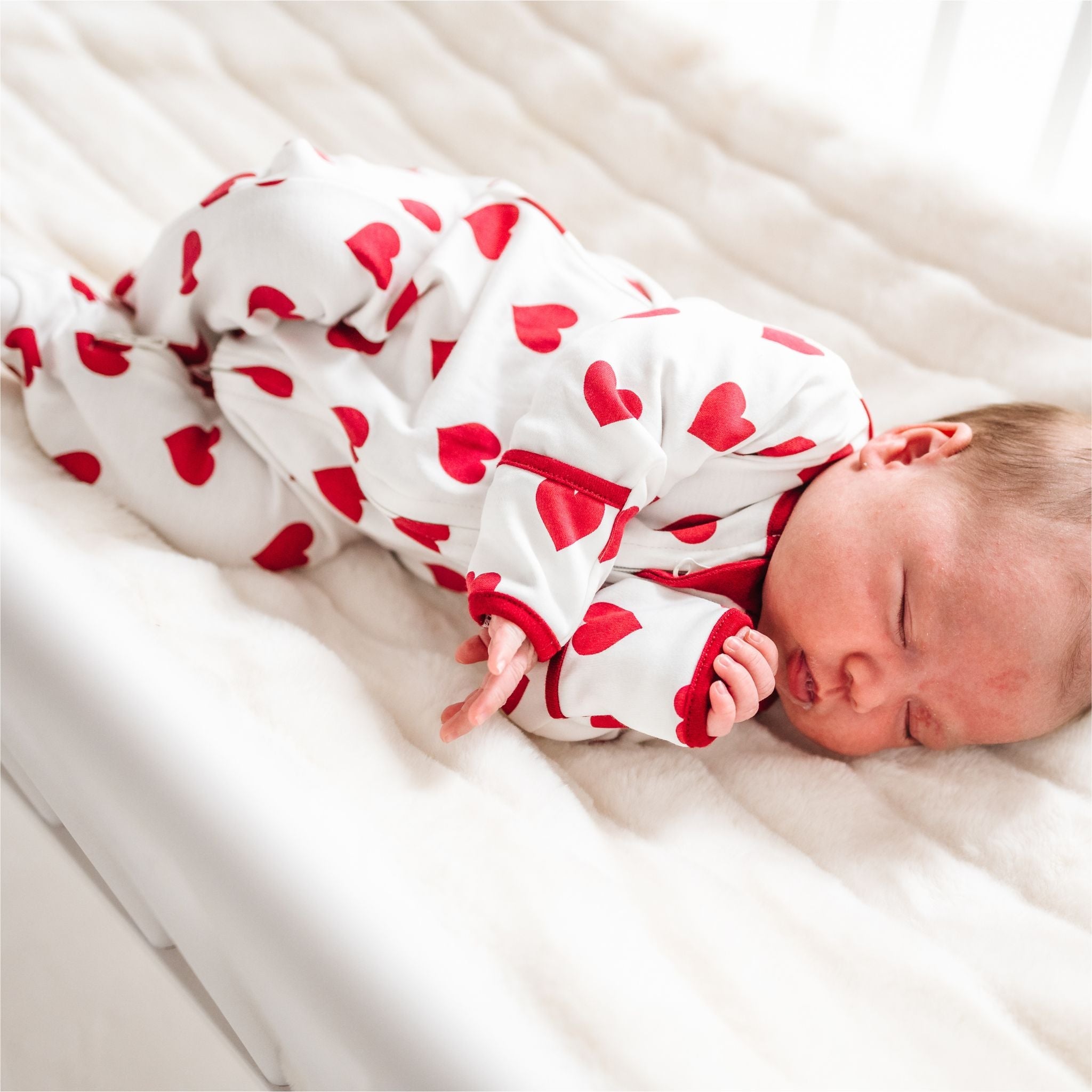 My Heart Zip Footie by Luna and Arlo - Magnolia BabyFootie