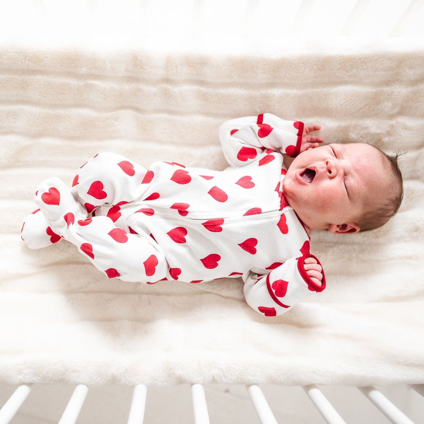 My Heart Zip Footie by Luna and Arlo - Magnolia BabyFootie