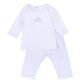 My Little Boo Embroidered 2pc Pant Set - Light Blue - Magnolia Baby2pc Pant Set