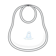  My Little Boo Embroidered Baby's First Halloween Bib - Light Blue - Magnolia BabyBib