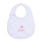 My Little Boo Embroidered Baby's First Halloween Bib - Pink - Magnolia BabyBib