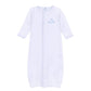 My Little Boo Embroidered Converter - Light Blue - Magnolia BabyConverter Gown