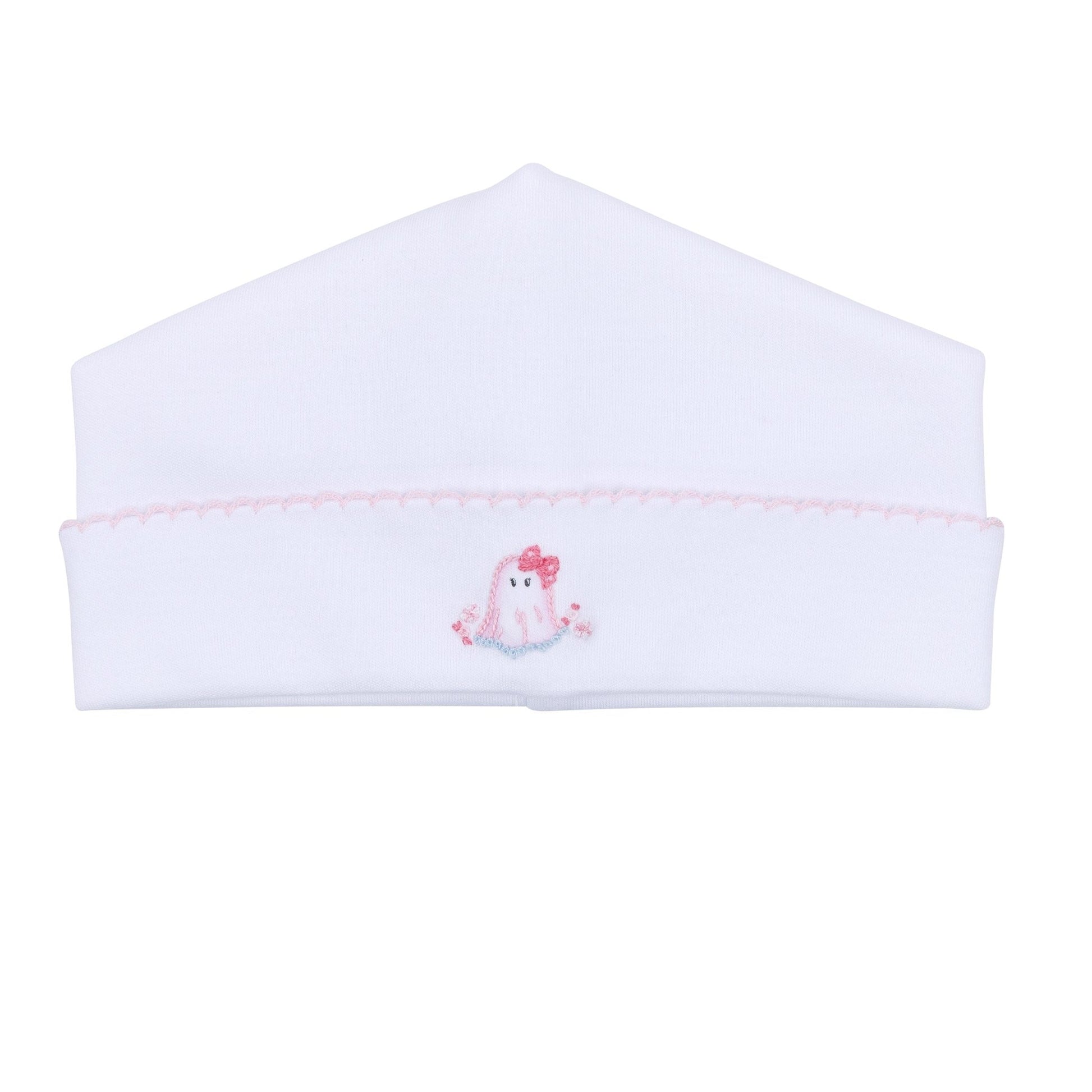 My Little Boo Embroidered Hat - Pink - Magnolia BabyHat