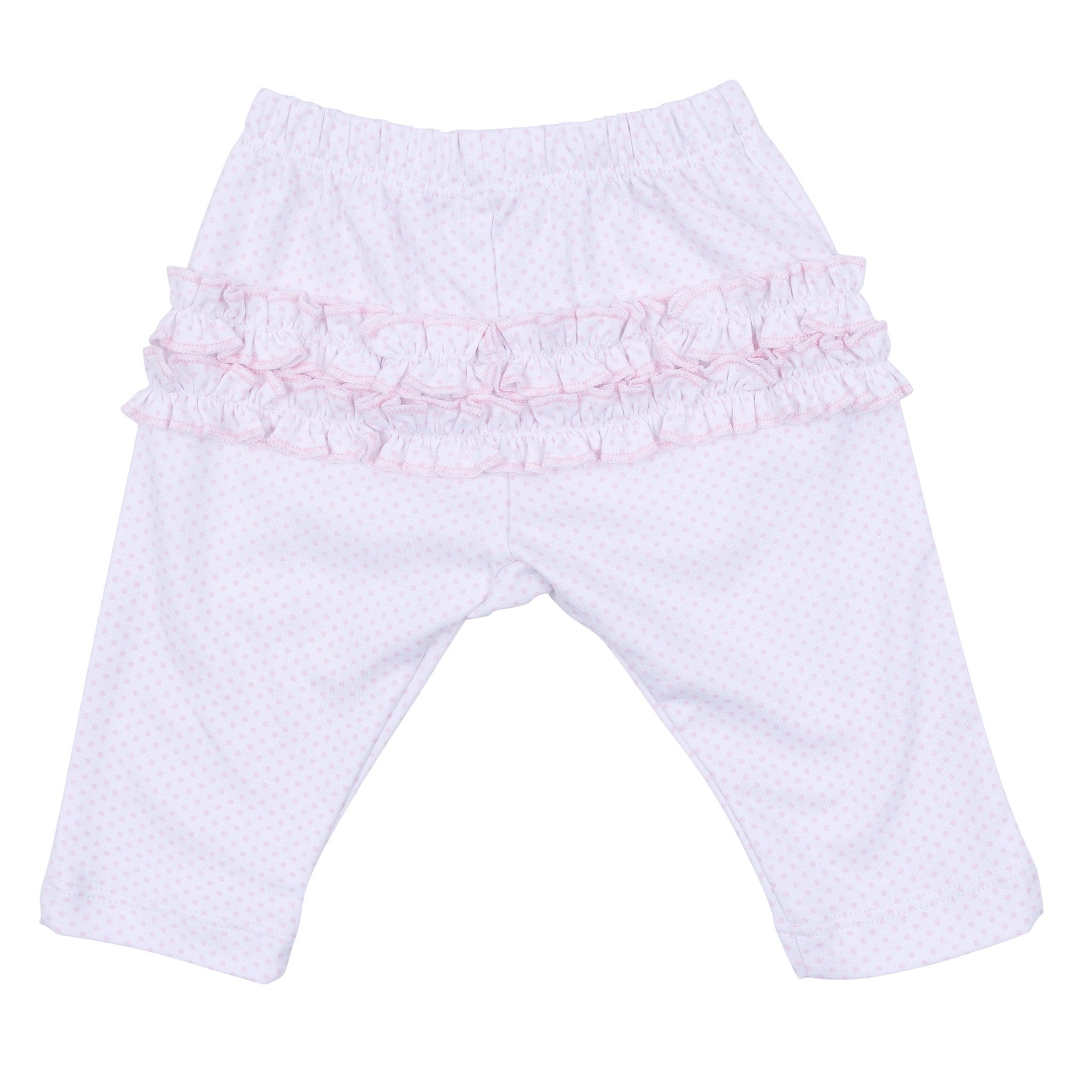 My Little Boo Embroidered Ruffle 2pc Pant Set - Pink - Magnolia Baby2pc Pant Set