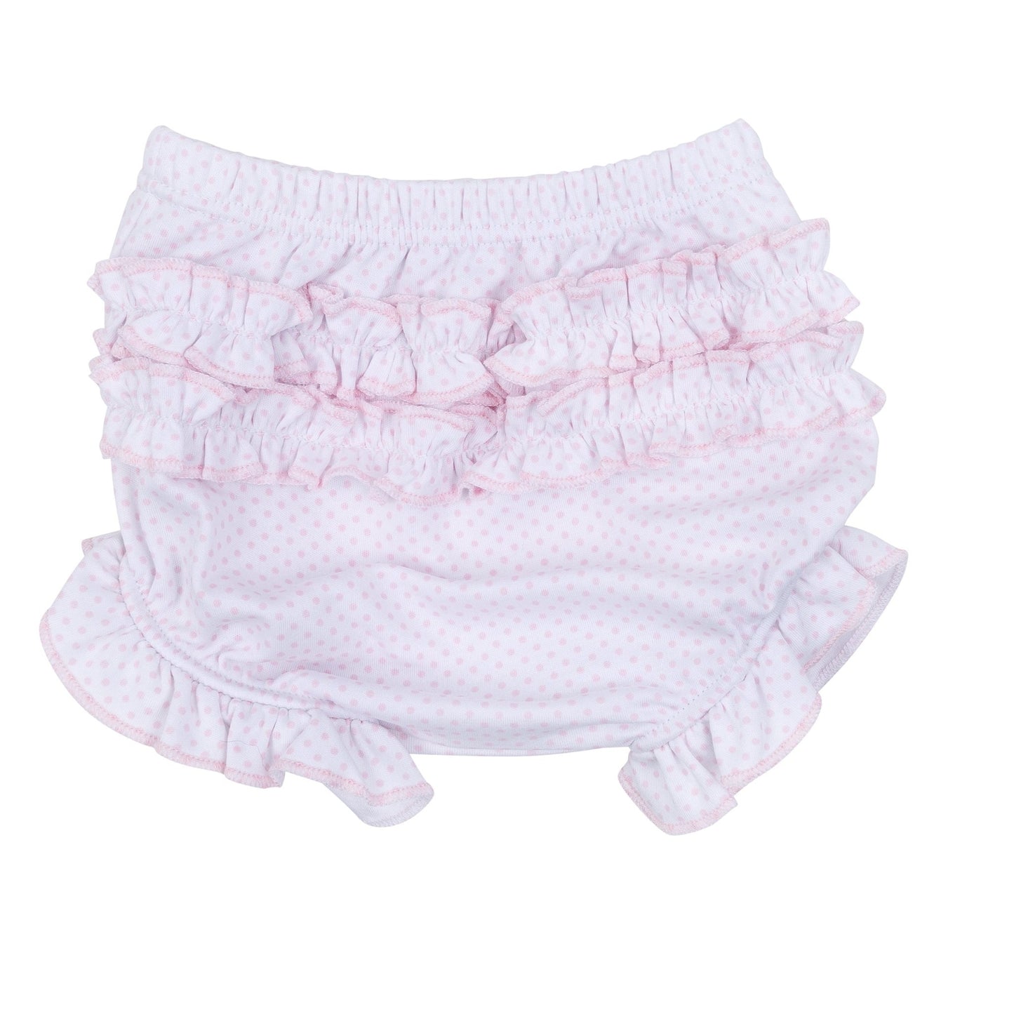 My Little Boo Embroidered Ruffle Diaper Cover Set - Pink - Magnolia BabyDiaper Cover