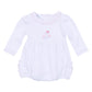 My Little Boo Embroidered Ruffle Long Sleeve Bubble - Pink - Magnolia BabyBubble