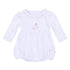 My Little Boo Embroidered Ruffle Long Sleeve Bubble - Pink - Magnolia BabyBubble