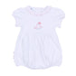 My Little Boo Embroidered Ruffle Short Sleeve Bubble - Pink - Magnolia BabyBubble