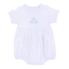 My Little Boo Embroidered Short Sleeve Bubble - Light Blue - Magnolia BabyBubble